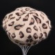 Women Warm Retro Leopard Rabbit Fur Knit Beret Hat Pumpkin Octagon Caps Painter Hat