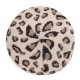 Women Warm Retro Leopard Rabbit Fur Knit Beret Hat Pumpkin Octagon Caps Painter Hat