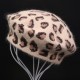 Women Warm Retro Leopard Rabbit Fur Knit Beret Hat Pumpkin Octagon Caps Painter Hat