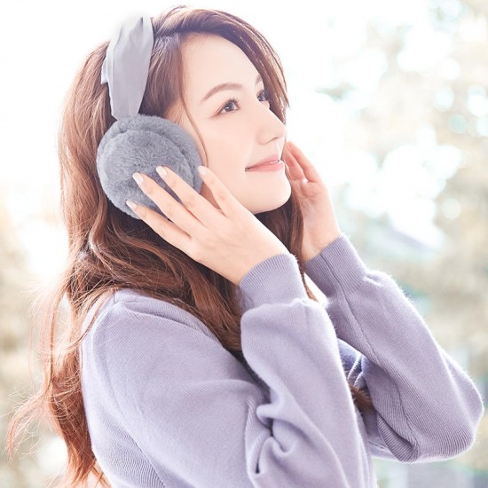 Women Warm Soft Folding Headband Earmuff Windproof Cute Ear Warmer