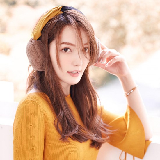 Women Warm Soft Folding Headband Earmuff Windproof Cute Ear Warmer