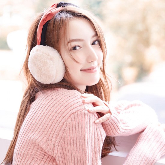 Women Warm Soft Folding Headband Earmuff Windproof Cute Ear Warmer