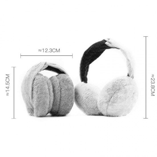 Women Warm Soft Folding Headband Earmuff Windproof Cute Ear Warmer