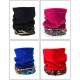 Women Warm Thicken Ethnic Style Collar Scarf Outdoor Fleece Windproof Mask Scarf