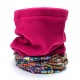 Women Warm Thicken Ethnic Style Collar Scarf Outdoor Fleece Windproof Mask Scarf