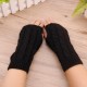 Women Winter Hand Warmer Gloves Thick Arm Crochet Knitting Warm Fingerless Gloves