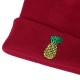 Women Winter Pineapple Embroidered Knitted Hats Casual Warm Skullies Beanies Caps