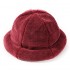 Women Winter Thick Warm Cashmere-like Bucket Cap Rolled Cuff Brimless Hats