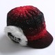 Women Winter Thickened Warm Gradient Knitted Hat Earmuffs Knit Beret Cap