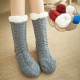 Women Winter Thickening Warm Casual Socks Non-Slip Silicone Middle Tube Socks