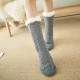 Women Winter Thickening Warm Casual Socks Non-Slip Silicone Middle Tube Socks