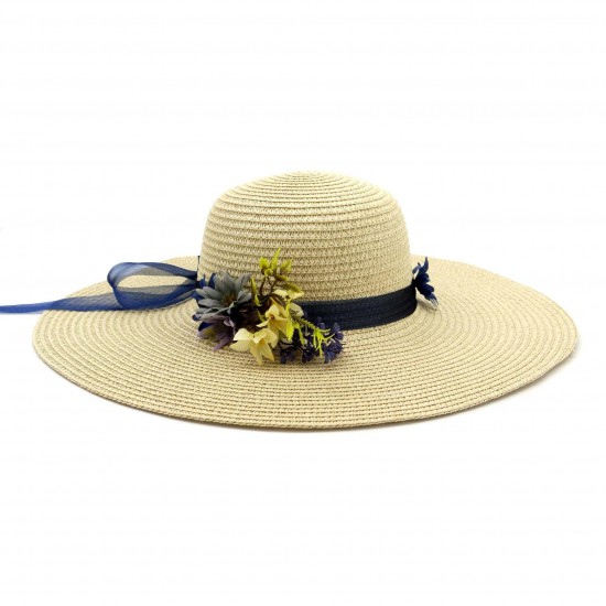 Women With String Foldable Flower Sunscreen Bucket Straw Hat Outdoor Casual Travel Beach Floppy Hat