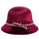 Women Wool Middle-Aged Lady Gold Velvet Hat Fashion Outdoor Warm Basin Cap