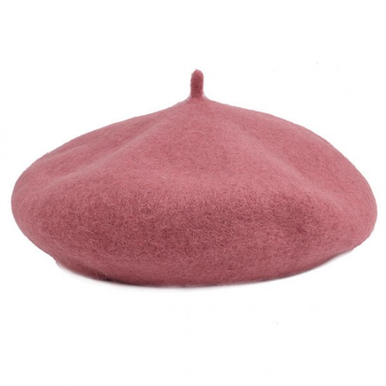 Women Wool Solid Beret Cap Fashion Bonnet Caps Winter Warm Outdoor Hat