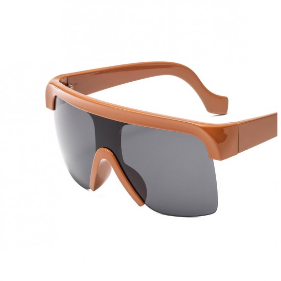 Women and Man Modern Retro Big Box Flat Top Sunglasses