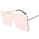 Women and Man Square Glasses Fashion Solid Color Gradient Transparent Sunglasses