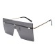 Women and Man Square Glasses Fashion Solid Color Gradient Transparent Sunglasses