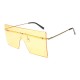 Women and Man Square Glasses Fashion Solid Color Gradient Transparent Sunglasses