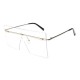 Women and Man Square Glasses Fashion Solid Color Gradient Transparent Sunglasses