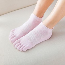 Women girl Five Toe Socks Summer Cotton Absorb Sweat Breathable Sport Socks