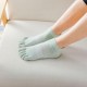 Women girl Five Toe Socks Summer Cotton Absorb Sweat Breathable Sport Socks