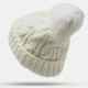 Women's Beanie All Match Warm Knitted Pompons Hat