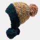 Women's Beanie Stylish Warm Knitted Hat Accessory Pompons Hat