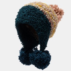 Women's Beanie Stylish Warm Knitted Hat Accessory Pompons Hat