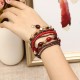 Women's Bohemian Bracelet Colorful Multilayer Beads Charming Bracelet