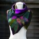 Women's Casual Multicolor Stripes Round Neck Scarves & Shawls Scarf