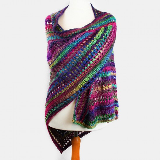 Womens Color-Block Casual Scarves Shawl