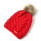 Womens Cotton Thicken Ski Knit Hat Outdoor Winter Earmuffs Headgear Bonnet Beanie