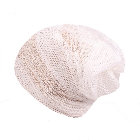 Womens Hollow Out Slouchy Beanie Hat Outdoor Breathable Chemo Cancer Alopecia Turban
