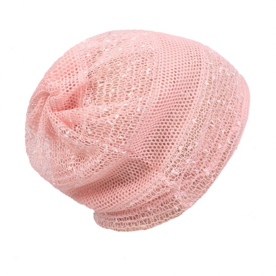 Womens Hollow Out Slouchy Beanie Hat Outdoor Breathable Chemo Cancer Alopecia Turban