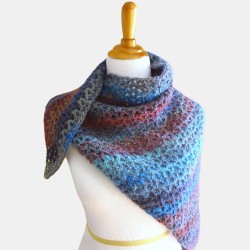 Womens Knitted Casual Color-Block Casual Scarves Shawl