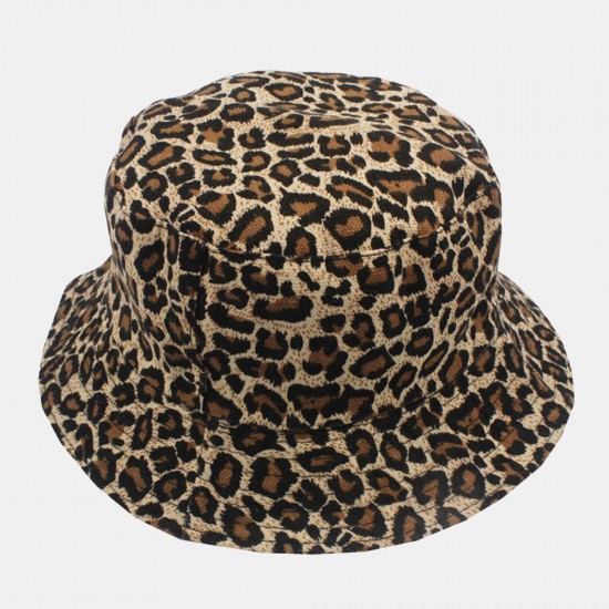 Women's Man's Sunshade Sun Hat Color Leopard Fisherman Cap