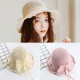 Women's Mesh Breathable Foldable Curling Travel Fisherman Hat Casual Wild Sun Protection Sun Floppy Hat