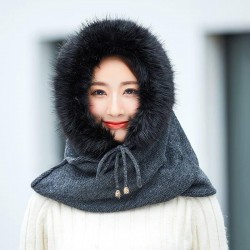 Womens Slouchy Thick Warm Knit Beanie Hat Winter Warm Ski Earmuffs Skull Cap