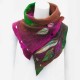 Women's Vintage Color-Block Leaf Boas & Scarf