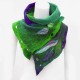 Women's Vintage Color-Block Leaf Boas & Scarf