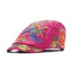 Womens Vintage Floral Ethnic Embroidery Beret Hat Lady Casual Gatsby Newsboy Caps Adjustabl