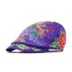 Womens Vintage Floral Ethnic Embroidery Beret Hat Lady Casual Gatsby Newsboy Caps Adjustabl