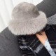 Women's Warm Thickened Artificial Fox Fur Fashion Vintage Hat