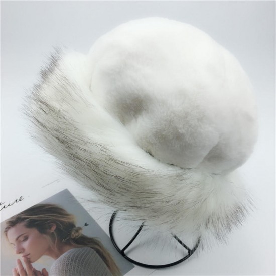 Women's Warm Thickened Artificial Fox Fur Fashion Vintage Hat