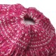 Womens Winter Cotton Knitted Ponytail Beanie Caps Thicken Earmuffs Messy Bun Hat