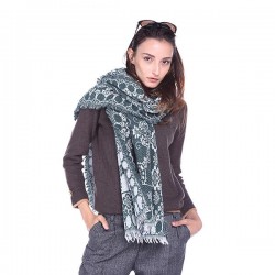 Womens Winter Vogue Ethnic Floral Print Scarves Outdoor Retro Shawl With Tassels Scarf