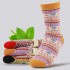 Womens Winter Warm Cotton Socks Cute Mushrooms Short Sock Stretchable Breathable Sock For Women
