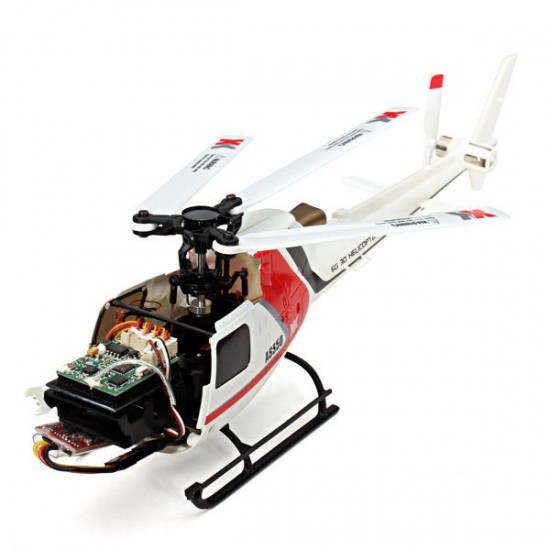 XK K123 6CH Brushless AS350 Scale 3D6G System RC Helicopter BNF