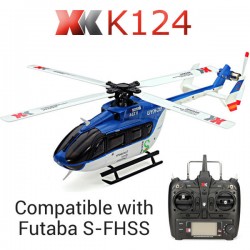 XK K124 6CH Brushless EC145 3D6G System RC Helicopter RTF