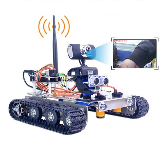 Xiao R DIY GFS WiFi Wireless Video Control Smart Robot Tank Car Kit for Arduino UNO